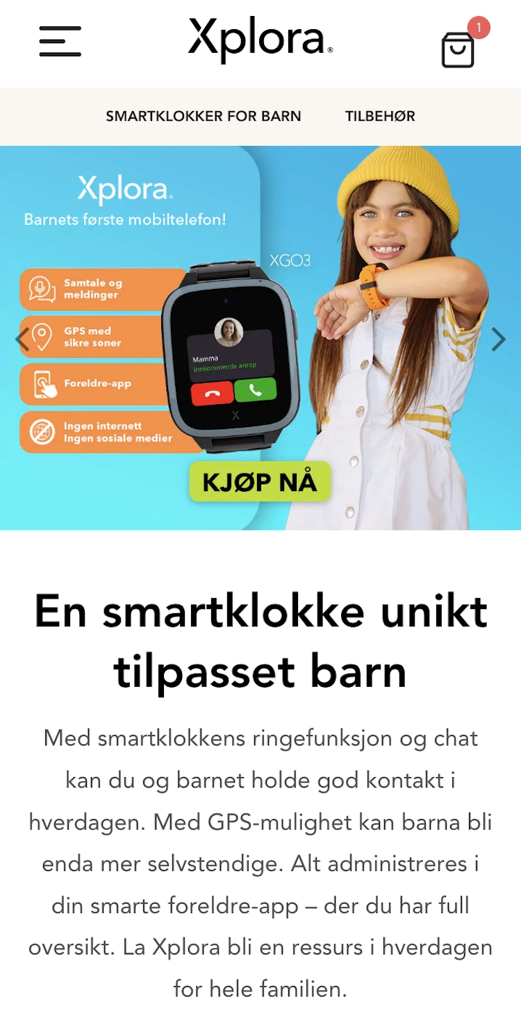 forsiden til xplora.no