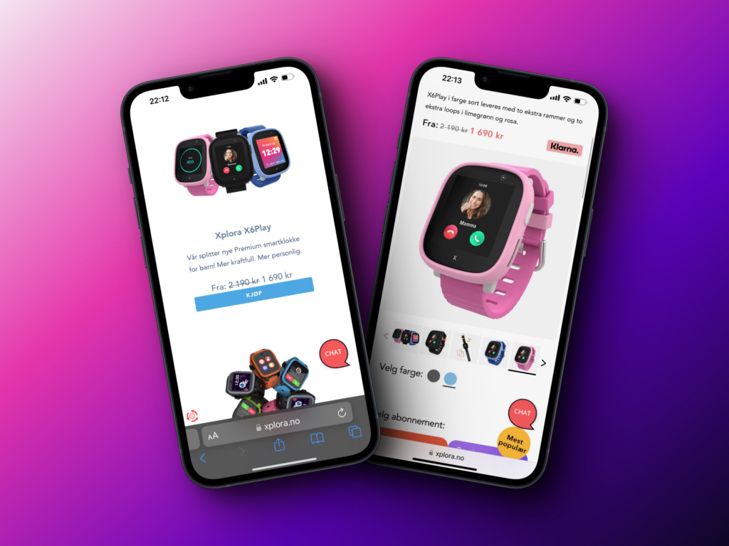 bild av två mobiltelefoner